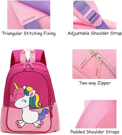 CHERUBIC Toddler Backpack, Kids Travel Backpack, Waterproof Cute Small Preschool Backpack Cartoon Daycare Bag