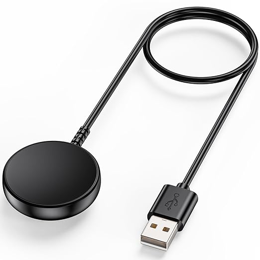 3.3FT for Samsung Galaxy Watch Charger Compatible with Watch 8/8 Classic/Ultra/7/6/6 Classic/5/5 Pro/4/4 Classic/3/Active/FE USB A Magnetic Fast Charging