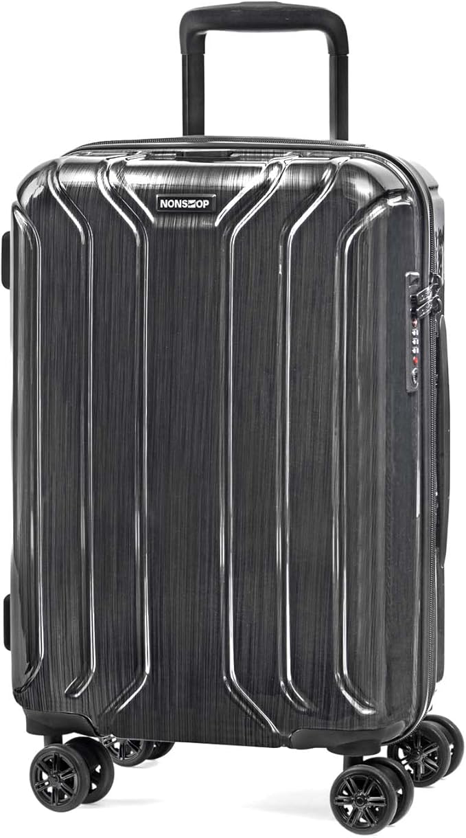 NONSTOP New York Elite Luggage Expandable Lightweight Spinner Wheels hard side shell Travel Suitcase Set, TSA Lock, Double USB Port, 3 packing cubes