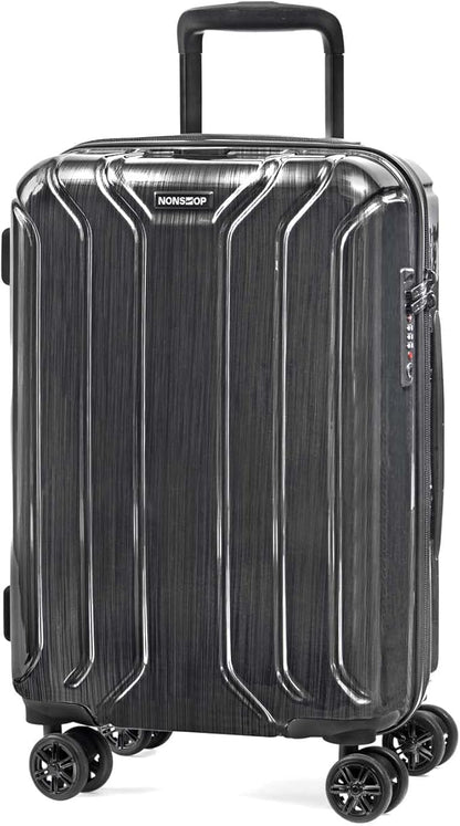NONSTOP New York Elite Luggage Expandable Lightweight Spinner Wheels hard side shell Travel Suitcase Set, TSA Lock, Double USB Port, 3 packing cubes