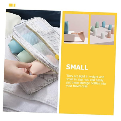 LIFKOME 4pcs Silicone Travel Bottles Squeezable Storage Containers for Shampoo Conditioner Cosmetics Lightweight Portable Tsa Approved Multipurpose Toiletry Dispensers