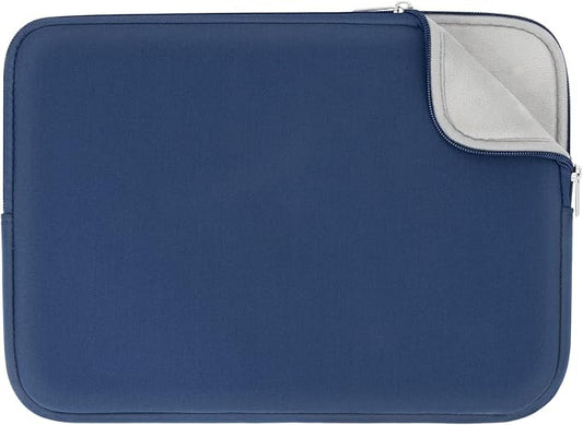 RAINYEAR 13 Inch Laptop Sleeve Compatible with 13.3" MacBook Air/Pro M1 M2 M3 M4 A3240 A3113 A2681 A2337 A1932 A2179 A2338 A1706 A1708 Carrying Protective Cover Soft Case (Navy Blue,Upgraded Version)