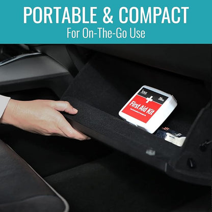 DMI First-Aid Kit, Mini 20-Piece Kit, Small and Compact All-Purpose Use for Minor Cuts and Scrapes, Durable Water-Resistant Case, Convenient and Portable, FSA & HSA Eligible