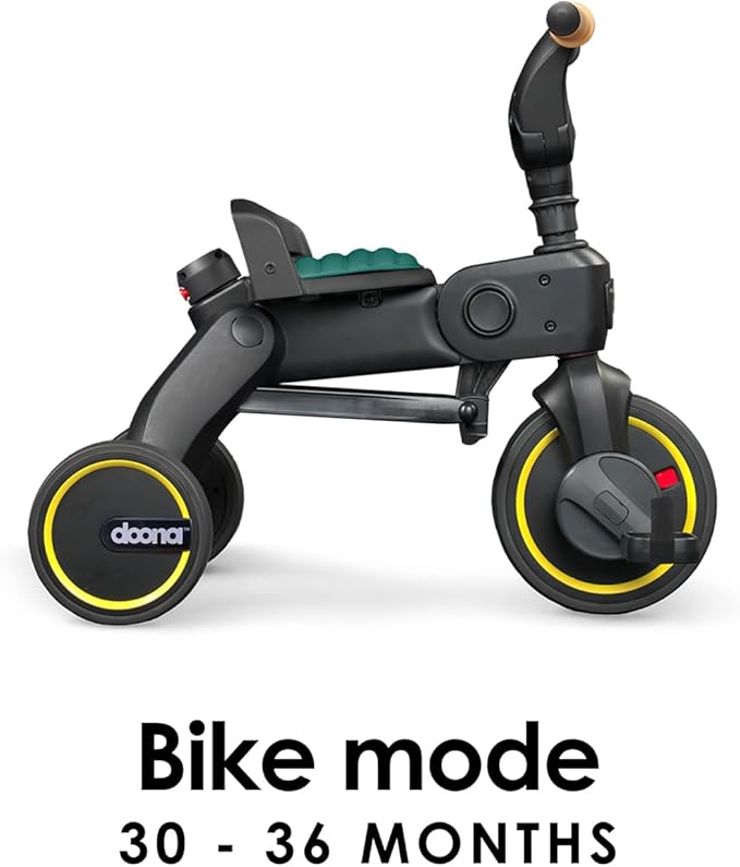 Doona Liki Trike S5, Racing Green - 5-in-1 Compact, Foldable Tricycle - Suitable for Toddlers 10 to 36 Months