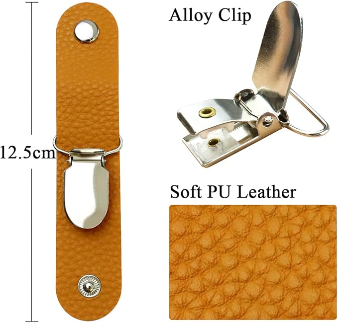 Hat Clip for Travel on Bag/Luggage, PU Leather Multifunctional Duckbill Clip, Outdoor Hat Companion
