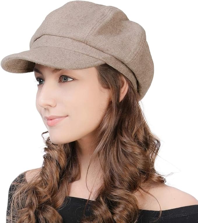 Comhats Wool Fashion Newsboy Hats for Women Winter Warm Pageboy Cabbie Cap Beret