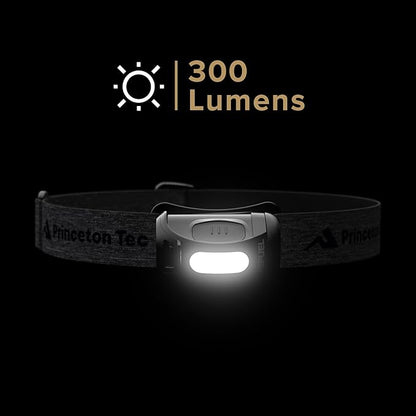 Princeton Tec Refuel 300 Headlamps, White Led, 300 Lumens, Black/Dark Gray, RF23-BK/DK