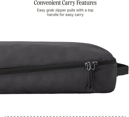 Eagle Creek Pack-It Reveal Cube - Lightweight Packing Cubes for Optimizing Luggage Space - Easy to Carry - Mesh Fabric - Water-Resistant - Easy Grab Zipper - Large - Black