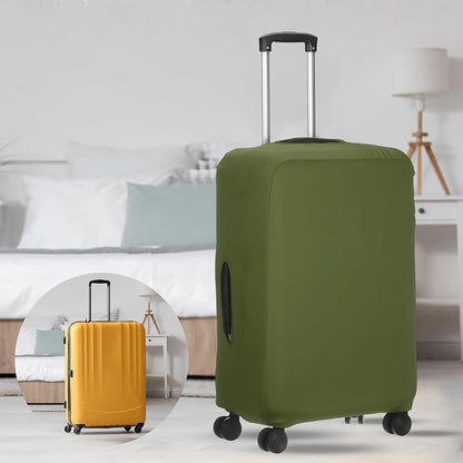 uxcell Travel Luggage Cover, Washable Suitcase Covers for Luggage Anti-scratch Suitcase Protector Elastic Baggage Protective, Fits 22-25 Inch Suit Case, Army Green