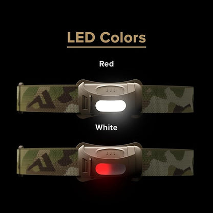 Princeton Tec Fred Headlamp 200 Lumens Dimmable Ultrabright White LED, IPX4 Water Resistance and 41 Hour Burn Time, Perfect for Hiking, Camping, Hunting, Fishing, and Safety Preparedness, Multicam