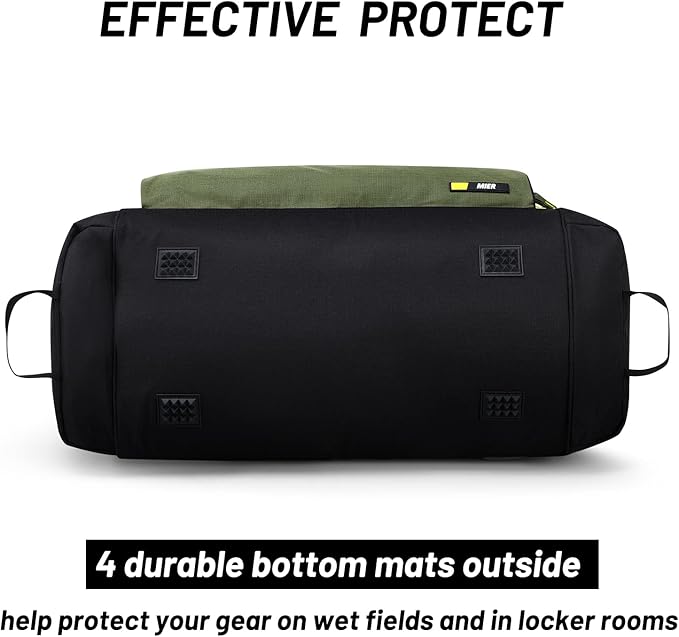 MIER Large Gym Bag for Men Sports Duffle Bag with Shoe Compartment 60L Lightweight Duffel Bags for Workout Fitness Travel