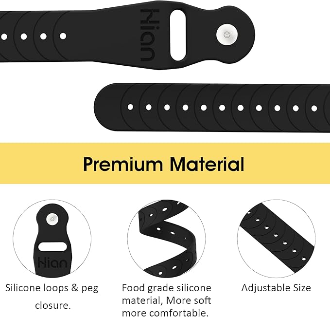 Hion Motion Sickness Bracelets Sea Sickness Wristbands for Motion Sickness/Morning Sickness/Pregnancy Nausea Anti Nausea Bands Acupressure Wristband Motion Sickness Bands（1Pair Black）