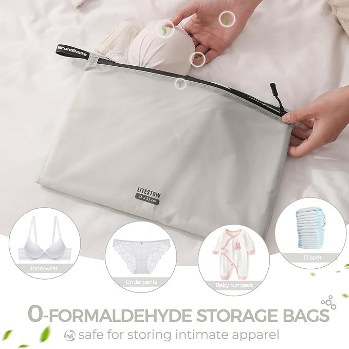 Packing Cubes for Travel Ultralight Luggage Organizer Bag Durable Travel Bags Waterproof Zipper Suitcase Bags Set for Travel Accessories and Essentials (4 Pack) (Grey)