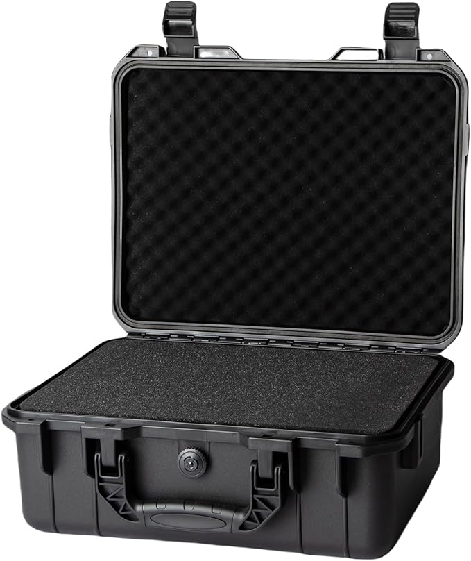 Hard case Waterproof Hard Case with DIY Customizable Foam Insert Portable Protective Case for Camera Drones Equipments Tools Test Instruments 16.9''x13.7''x7.1''