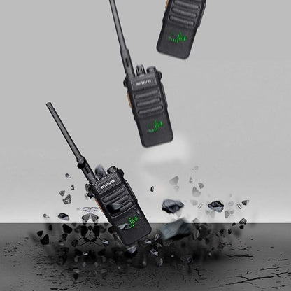 Retevis RT86 Emergency Two Way Radios Long Range,Professional Walkie Talkies with 2600mAh Rechargeable,Alarm,Flashlight,Shatterproof Display,Handheld 2 Way Radio for Off-Roading Overland Farm(2 Pack)