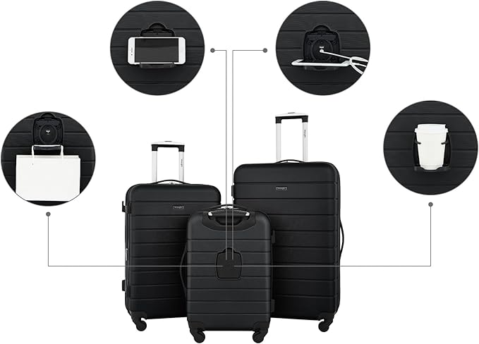 Wrangler 20" Smart Spinner Carry-On Luggage With Usb Charging Port