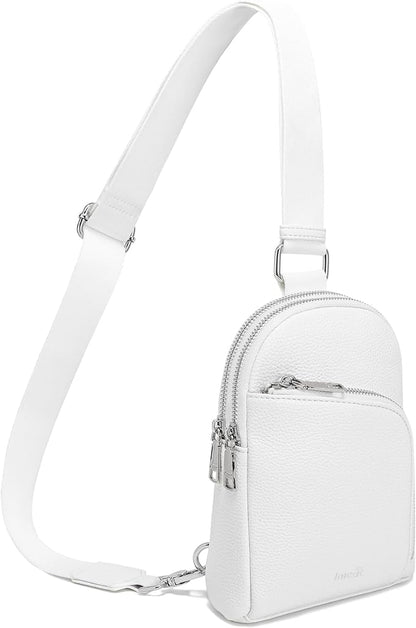 INICAT RFID Blocking Sling Bag,Anti Theft Crossbody Bags for Women,Travel Gifts Cross Body Purses Vegan Leather