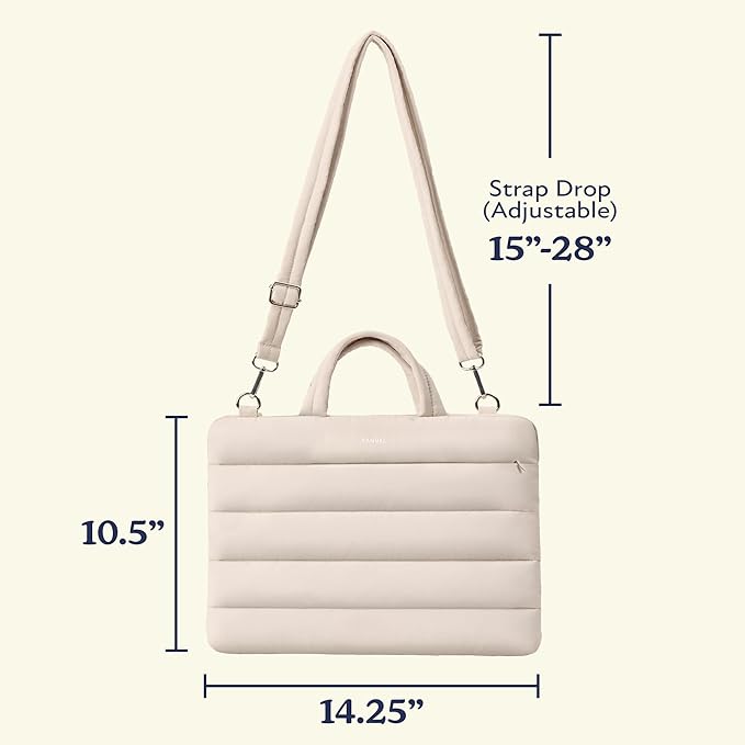 Vandel 13-14 inch Laptop Carrying Case Sleeve with Strap, Shoulder Bag with Handle, 14 in Laptop Computer Bag for Women, MacBook Air 13 Inch Carrying Case, MacBook Pro 14 in HP Messenger Carrier