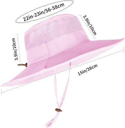Sun Hats for Men Women Fishing Hat UPF 50+ Breathable Wide Brim Summer UV Protection Hat