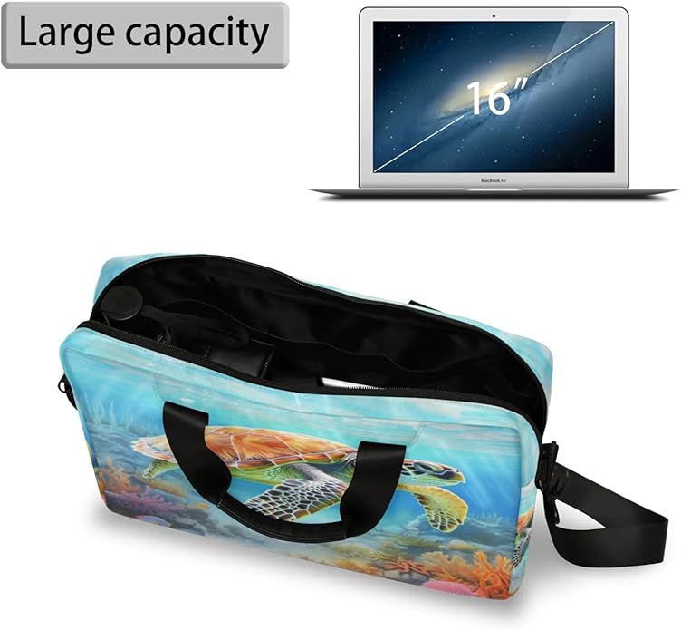 Laptop Bag Bohemian Mandala Laptop Satchel Briefcase Adjustable shoulder Carrying for MacBook Pro 16 inch