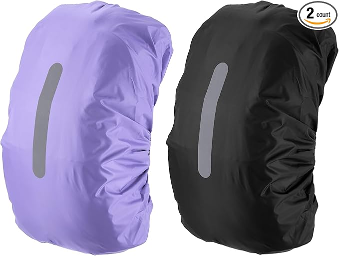 PATIKIL Waterproof Backpack Rain Cover, Non-Slip Backpack Cover with Vertical Reflective Strap Stay Dry