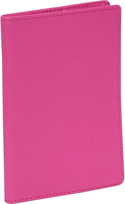 Royce Leather Rfid Blocking Passport Travel Document Organizer In Genuine Leather Packing Organizer, Pink