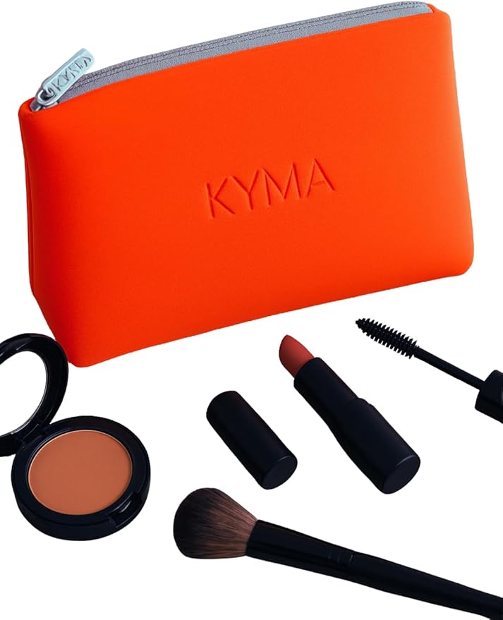 Essentials & Travel Pouch – Waterproof Cosmetic Case for Toiletries, Skincare, Beach Essentials, Tech Accessories & Everyday Organization - Lightweight, Durable, Easy-to-Clean, Makeup Bag, Organizer