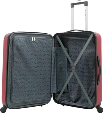 Travelers Club Chicago Hardside Expandable Spinner Luggage, Apple Butter, 5 Piece Set
