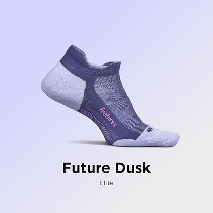 Feetures Elite Max Cushion No Show Tab Ankle Socks - Sport Sock with Targeted Compression
