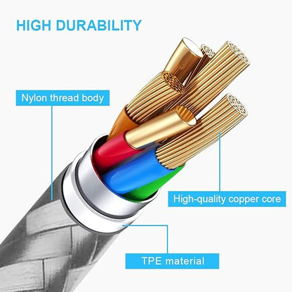 cugunu USB C to Lightning Cable 5 Pack 3/3/6/6/10FT iPhone Charger Apple MFi Certified Power Delivery Fast Charging Cord Compatible with iPhone 14/13/12/11/XS/XR/X/8 - Gray