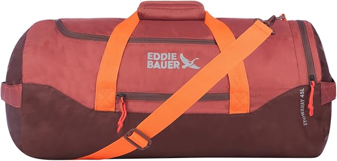 Eddie Bauer Stowaway Packable Duffel Bag | Travel | Foldable | Lightweight | Durable | Ripstop Polyester