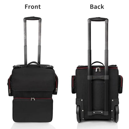 OCHEAL Large Makeup Train Case with 4 Clear Travel Makeup Bags Set, Cosmetic Makeup Case for Hairstylist, Hairdresser Storage Bag with Detachable Pouch,Heat Insulation and Anti-scalding Full layer