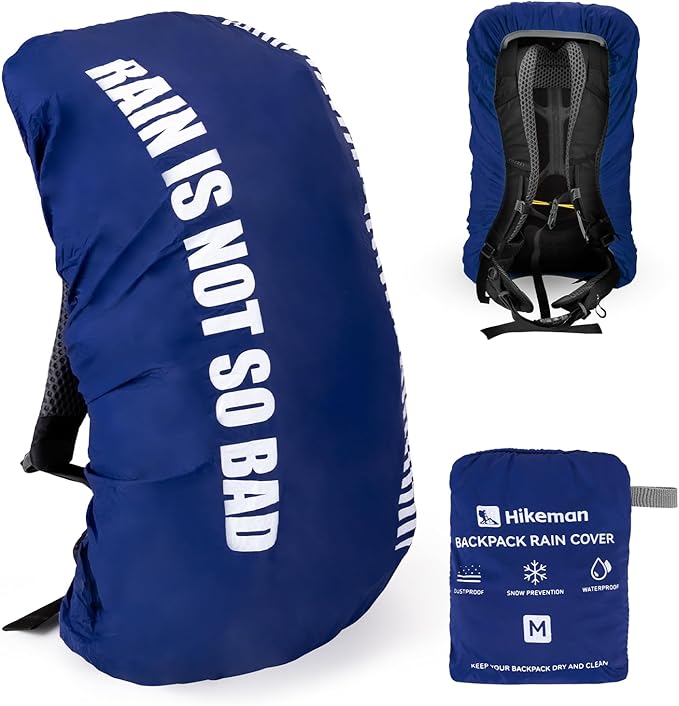 HIKEMAN Waterproof Backpack Rain Cover-Bag Rain Cover(20-30L), Upgraded Anti-Slip Buckle Straps with Rubber Band, Ultralight Compact Portable for Hiking,Camping,Cycling,Travel