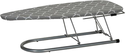 Household Essentials Tabletop Ironing Board with Iron Rest and Door Hanger | Compact Folding Ironing Station for Dorm Rooms, Apartments, and Small Spaces | 36.5"x12"
