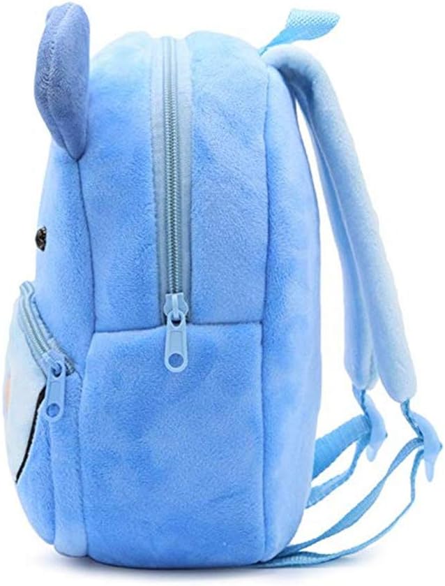 Cute Toddler Backpack,Cartoon Cute Animal Plush Backpack Toddler Mini School Bag for Kids Age 1-4 Years Old(Hippo)