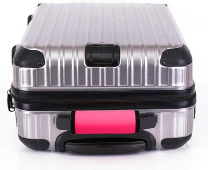 Neoprene Luggage Handle Wraps for Traveling Bright Color Luggage Tags|Handle Wraps|Handle Covers (Pink 01)