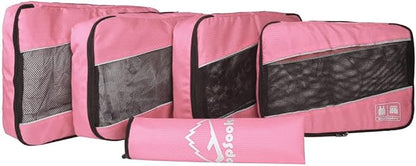 5 Set Packing Cubes for Travel Large Suitcase Luggage Organizer Bags Travel Accessories Vacation 4 Cubes 1 Laundry Pouch Bag