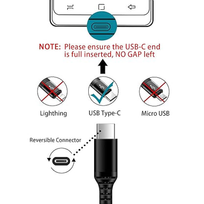 for Samsung Phone Charger Cable Fast Charge 10FT for Samsung Galaxy A17 A16 Z Fold 7 Z Flip 7 FE A36 5G A56 A26 S25 Ultra, 3.1A Long USB to USB C Cable Type C Charging Cord Android Charger Power Cord