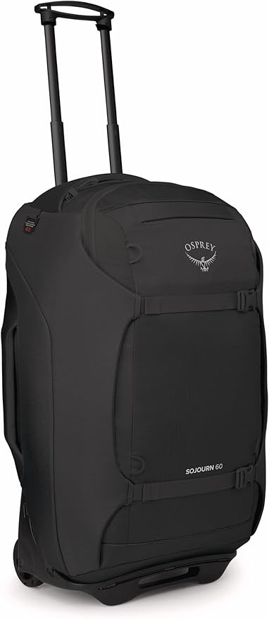 Osprey Sojourn 25"/60L Wheeled Travel Backpack with Harness, Black
