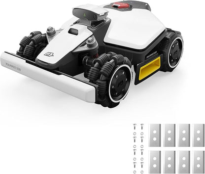 Mammotion LUBA mini AWD 800 Robot Lawn Mower with Garage, Mowing 0.2 Acre, All-Wheel-Drive for 80% Slope, UltraSense AI Vision+RTK Auto-Mapping, Cutting Height 0.8"-2.6"