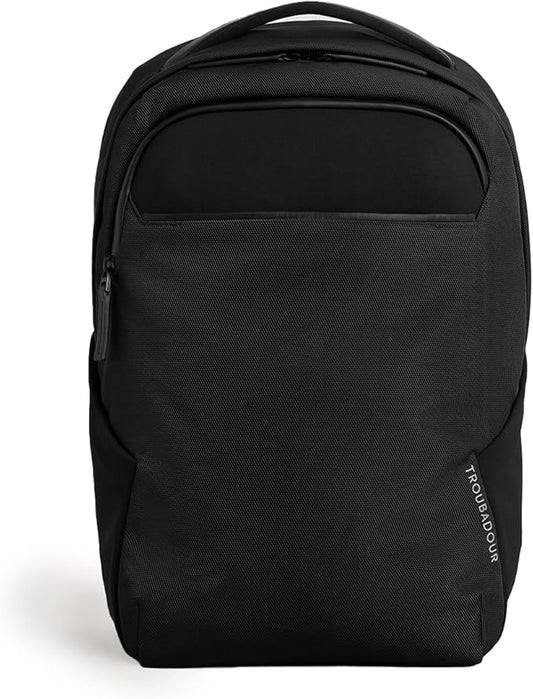 Troubadour Neo Backpack - 22L Lightweight Laptop Backpack - Ergonomic & Water Resistant - Versatile Style for Work and Travel - Charcoal Black