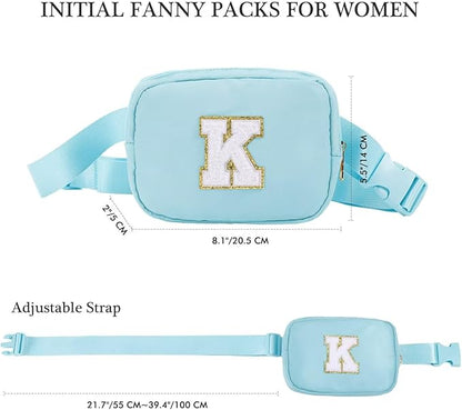 YOOLIFE Fanny Packs - Crossbody Bags for Women, Blue Small Sling Bag Travel Gifts