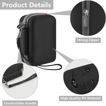Leayjeen Digital Camera Case Compatible with KODAK EKTAR H35 Half Frame Film Camera and 35mm Kodak Ultramax 400 Color Print Film, Designed with EVA Hard Shell (Case Only) Black