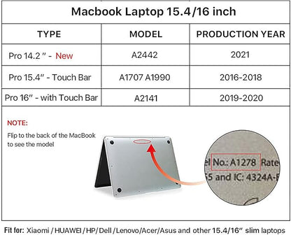 Top Grain Leather 15.4" Slim Laptop Sleeve Case Bag, Vintage Design with 2 Zip Pocket, Handmade, Compatible with MacBook Pro 15.4" Retina 2.6GHz ThinkPad 15.6" & Other PC, Coffee 15.4 Inch