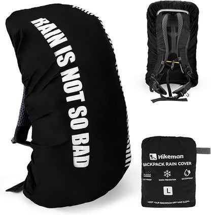 HIKEMAN Waterproof Backpack Rain Cover-Bag Rain Cover(20-30L), Upgraded Anti-Slip Buckle Straps with Rubber Band, Ultralight Compact Portable for Hiking,Camping,Cycling,Travel