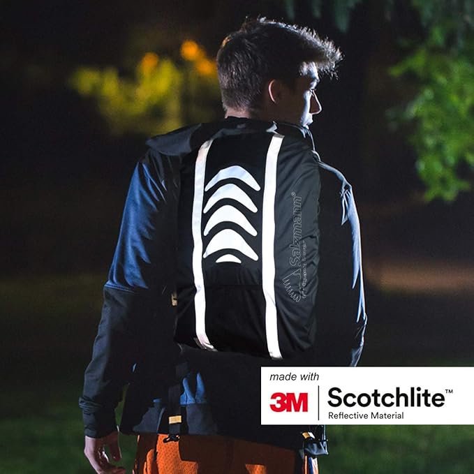 Salzmann 3M Reflective Backpack Cover | High Visibility, Waterproof & Weatherproof | Ideal for Cycling, Running & Hiking