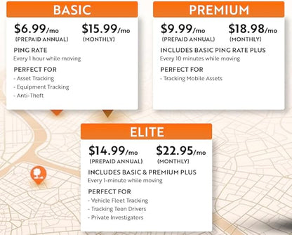 Trak-4 GPS Tracker for Vehicles, Assets, Equipment. Long Battery Life, Waterproof, Global Tracking. Low-Cost Subscription Required.