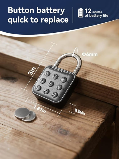 NexusLab Combination Lock, Digital Lock & Gym Locker Lock: IP67 Rated, Corrosion-Resistant Zinc Alloy, Anti-Corrosion, for Gym/School/Travel, Privacy Safe, Supports (Manual)