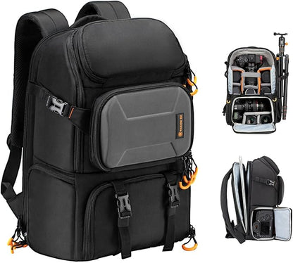 TARION 15L Camera Backpack Large Camera Bag with 15.6" Laptop Compartment & Side Access & Waterproof Raincover Outdoor Photography Hiking Travel Professional DSLR Backpack for Photographers(PBL)