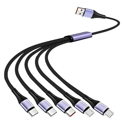 Nylon Braided 66W USB Charging Cord Nylon Metal Charges Supports Fast On Type C Connector for Multiple Devices Phone Cable